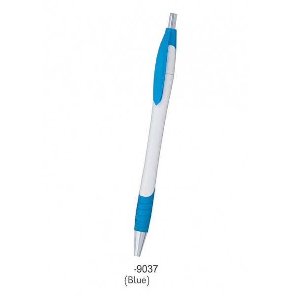sp plastic pen with colour sky blue white...